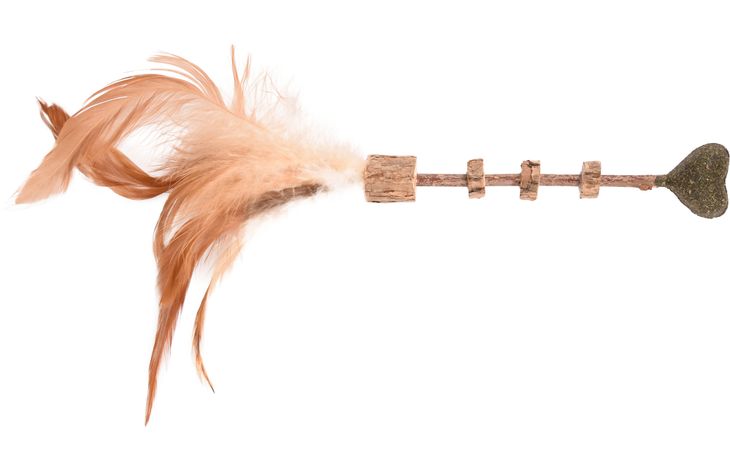 FLAMINGO CT TOPSY STICK WOOD + HEART MATATABI NATURE 25CM