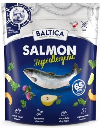 BALTICA HIPOALERGICZNA SUCHA KARMA DLA PSA SALMON L/XL 1KG