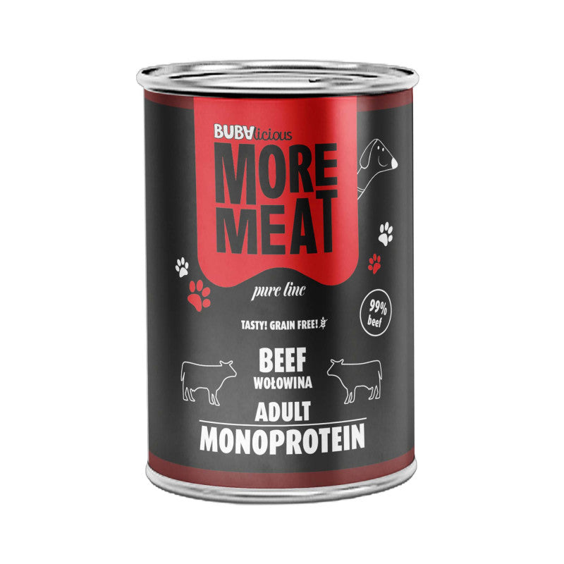 BUBA BUBALICIOUS MONO PURE MOKRA KARMA DLA PSA WOŁOWINA 400G