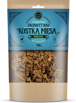 HAPPY SNACKY ZACHWYT NAD KOSTKĄ MIĘSA PRZYSMAKI DLA PSA Z KURCZAKA 70G