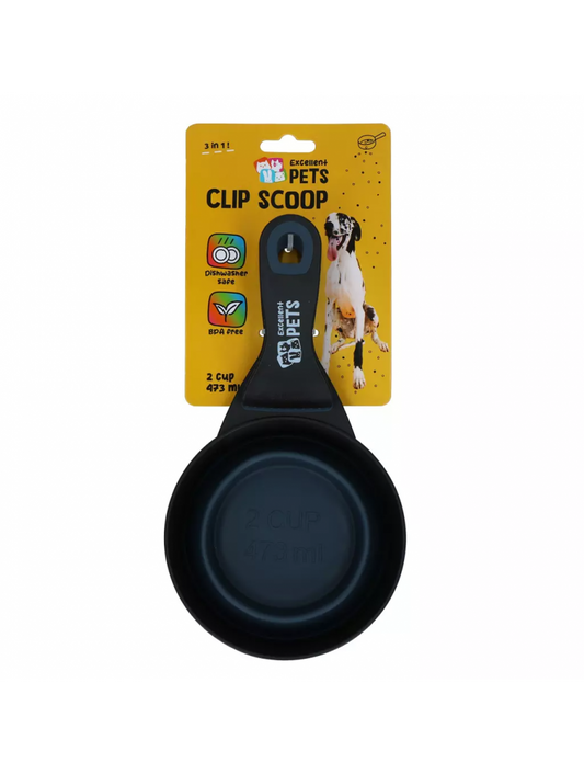 EXCELLENT PETS 3-IN-1 CLIP SCOOP 2 CUP