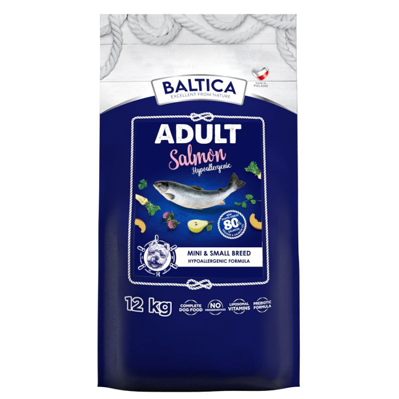 BALTICA HIPOALERGICZNA SUCHA KARMA DLA PSA SALMON XS/S 12KG