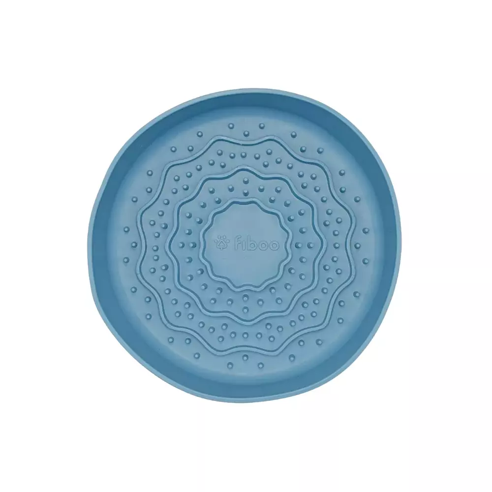 FIBOO LICK FIBOOWL CIEMNY NIEBIESKI - MISKO-MATA 2W1 Ø 20CM