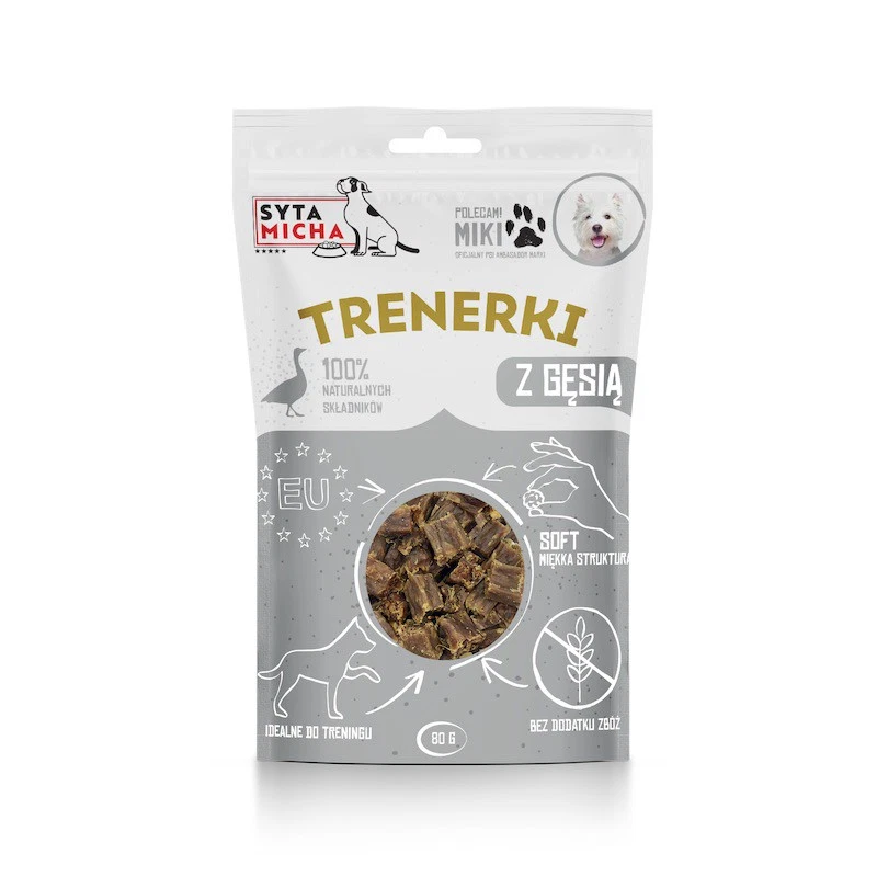 SYTA MICHA PRZYSMAKI DLA PSA TRENERKI Z GĘSI 80G