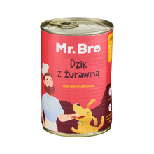 MR. BRO MOKRA KARMA DLA PSA DZIK Z ŻURAWINĄ 400G