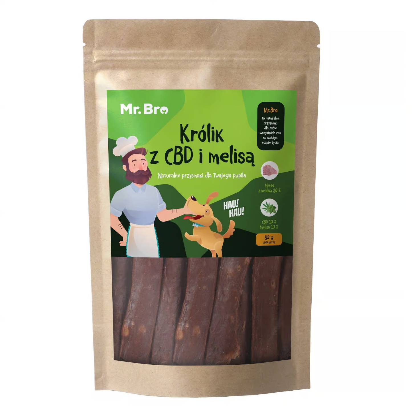 MR BRO STRIPS KRÓLIK, CBD, MELISA 80G