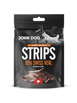 JOHN DOG PRZYSMAKI DLA KOTA PASKI SOFT CIELĘCINA SZWAJCARSKA