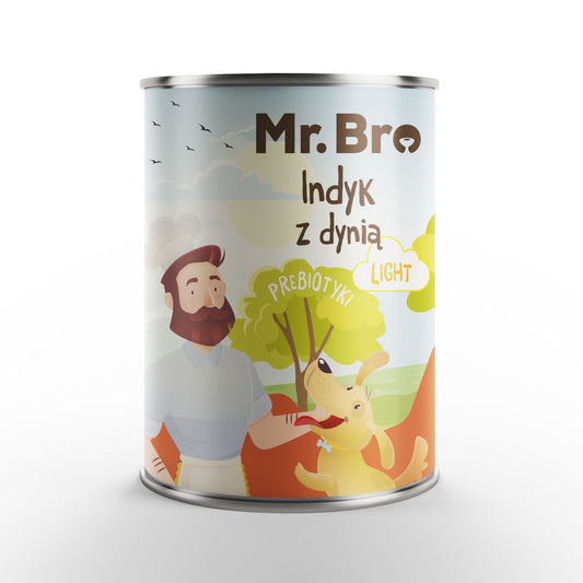 MR BRO MOKRA KARMA PIES LIGHT INDYK Z DYNIĄ 400G