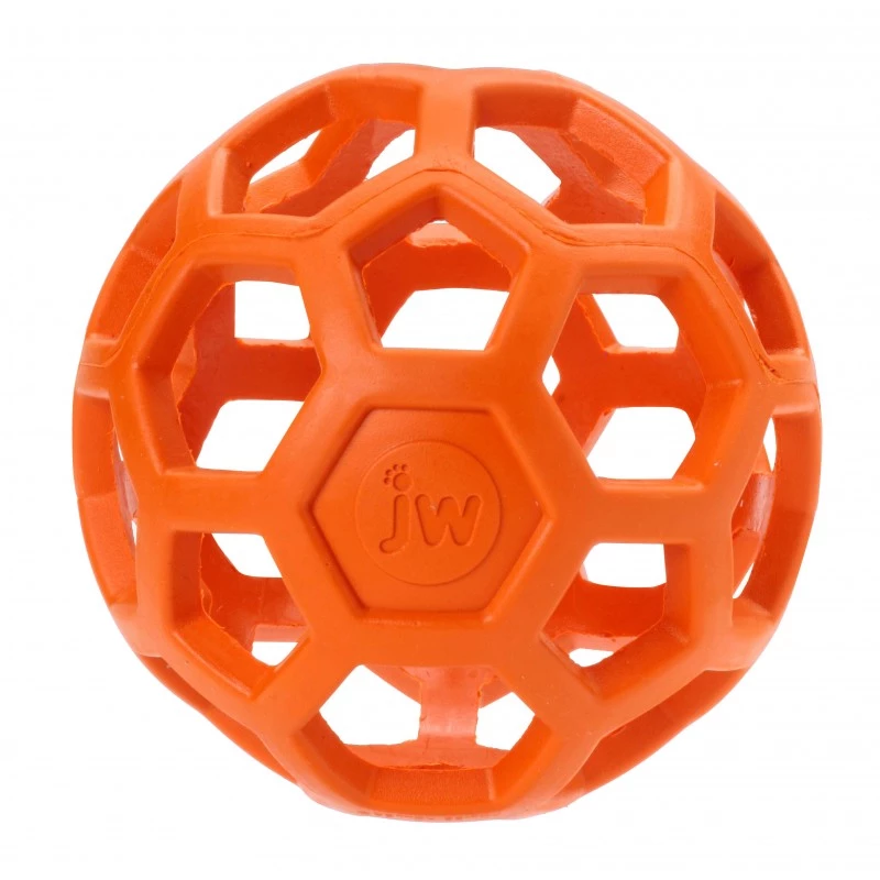 JW PET- HOL-EE ROLLER JUMBO Ø19 CM PIŁKA AŻUROWA DLA PSA- POMARAŃCZOWA