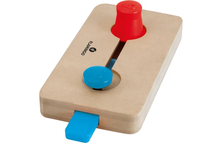FLAMINGO WOODEN BRAIN TRAIN WILES 22X12CM