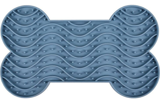 FLAMINGO LICK PAD YUMMEE SILICONE BONE PETROL M 21,8CM