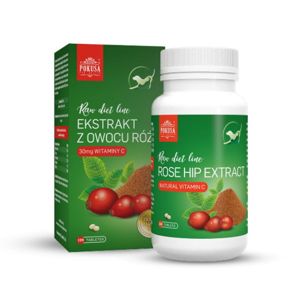 POKUSA RAW DIET LINE ROSE HIP 120 TABLETEK