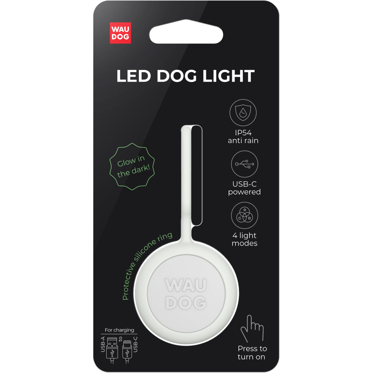 WAUDOG LED LATARKA USB 37MM