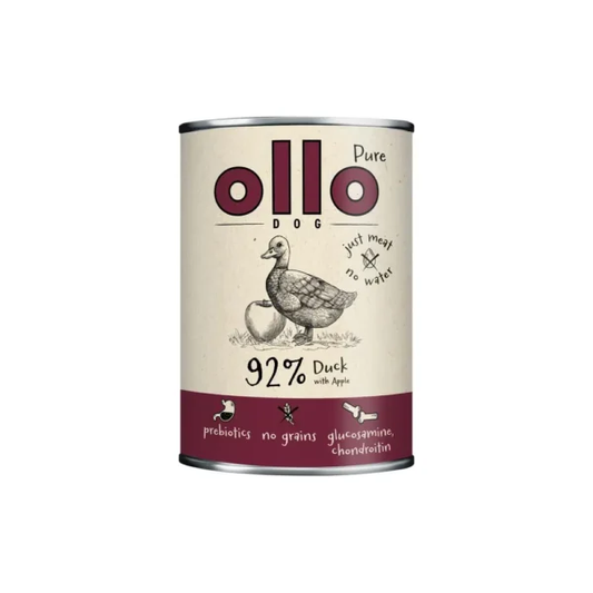 OLLO PURE MOKRA KARMA DLA PSA KACZKA Z JABŁKIEM 400G