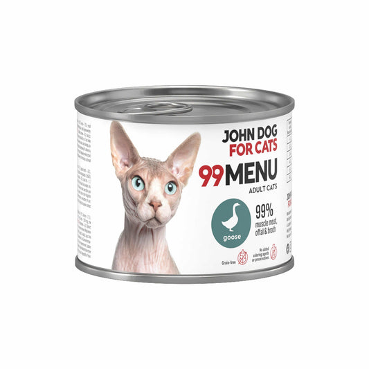 JOHN DOG 99MENU MOKRA KARMA KOT GĘŚ 200G