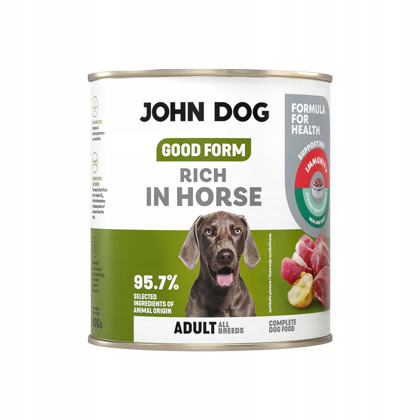 JOHN DOG GOOD FORM MOKRA KARMA PIES BOGATA W KONINĘ 800G