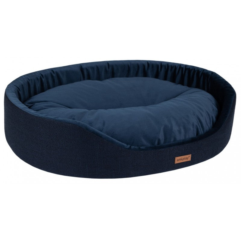 AMIPLAY LEGOWISKO OWALNE SIENA GRANATOWE XXL