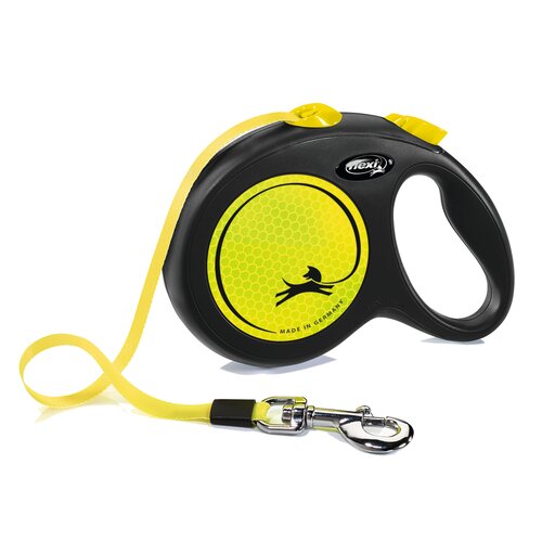 FLEXI NEON S SMYCZ AUTOMATYCZNA CORD BLACK YELLOW