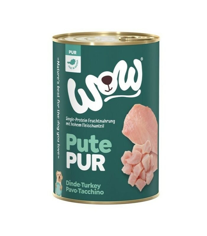 WOW PUTE PUR - CZYSTY INDYK KARMA MONOBIAŁKOWA DLA PSA 400G