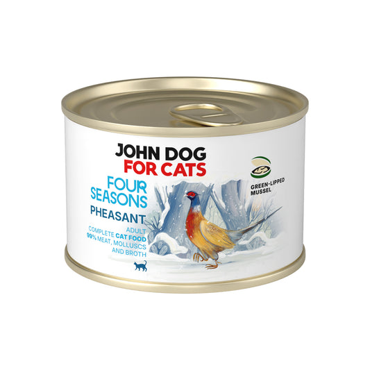 JOHN DOG FOR CATS FOUR SEASONS MOKRA KARMA KOT BAŻANT 185G