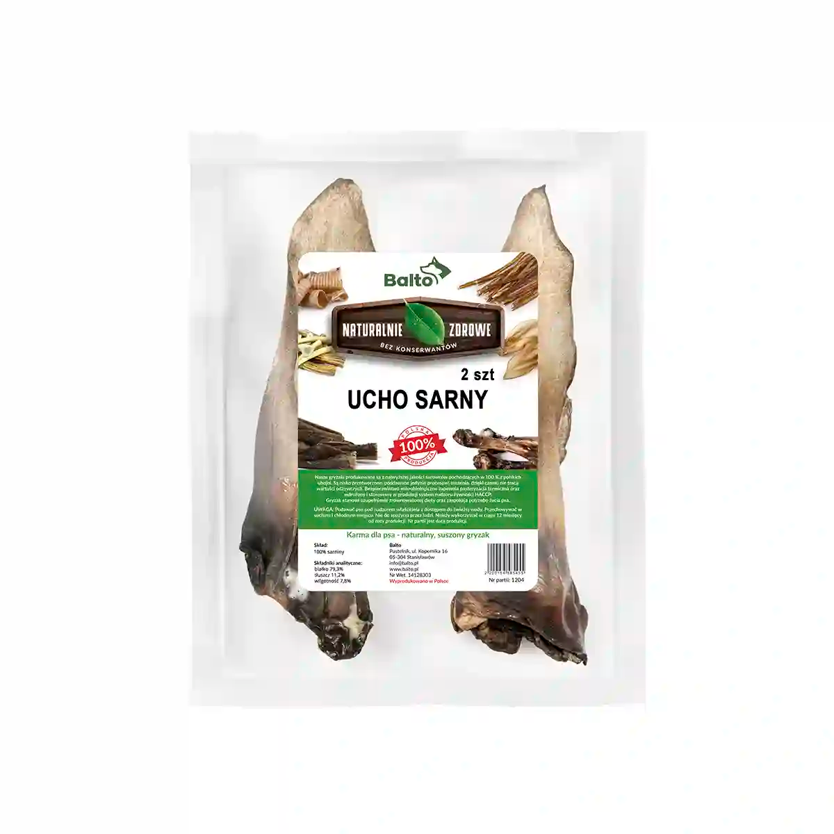 BALTO GRYZAK DLA PSA UCHO SARNY 2SZT