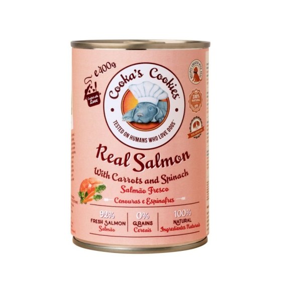 COOKAS COOKIES MOKRA KARMA DLA PSA REAL SALMON 400G