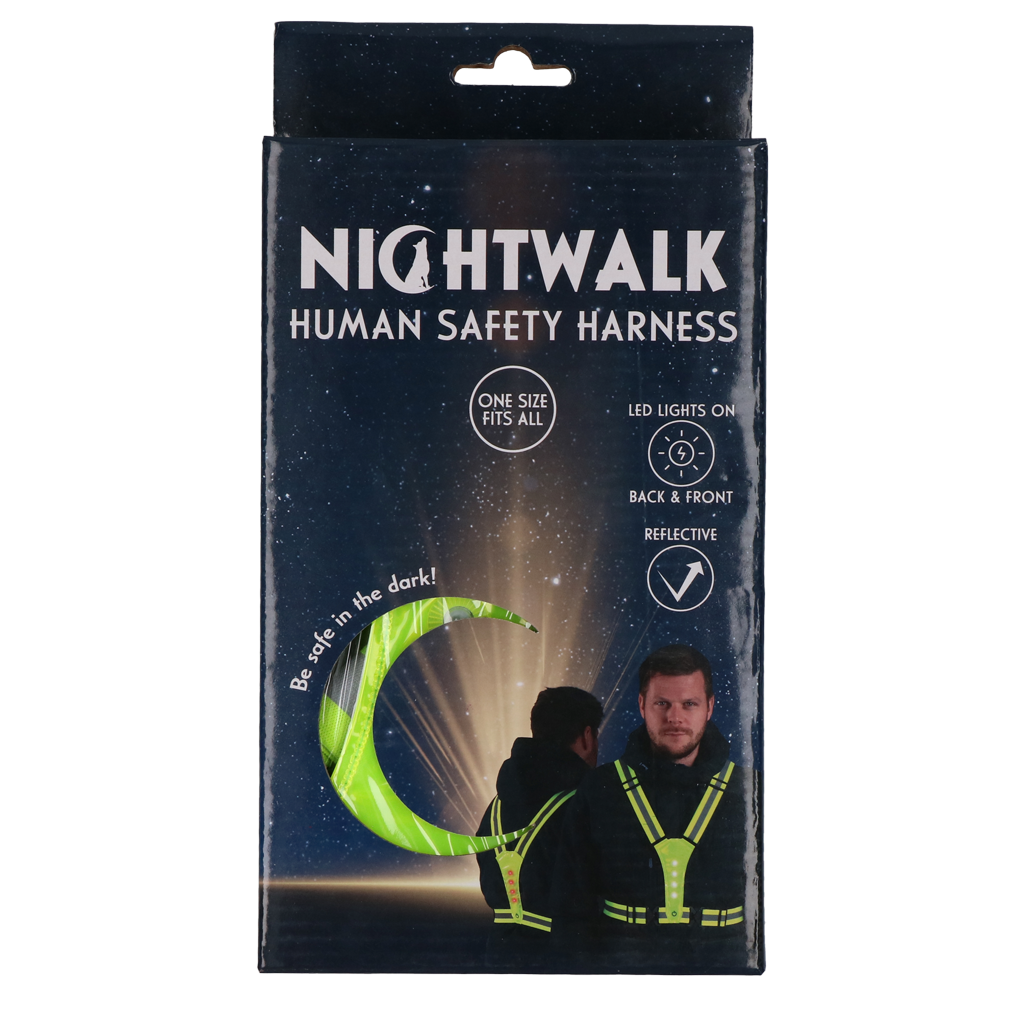 NIGHTWALK HUMAN SAFETY HARNESS YELLOW