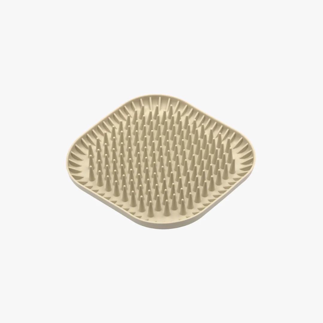 FIBOO FIBOOWL SPIKY BEŻOWY - JEŻOMISKA 19X19