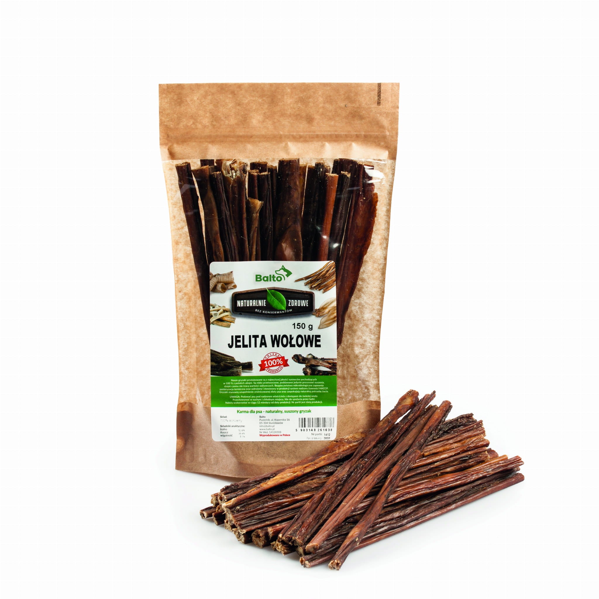 BALTO PREMIUM GRYZAK DLA PSA JELITA WOŁOWE