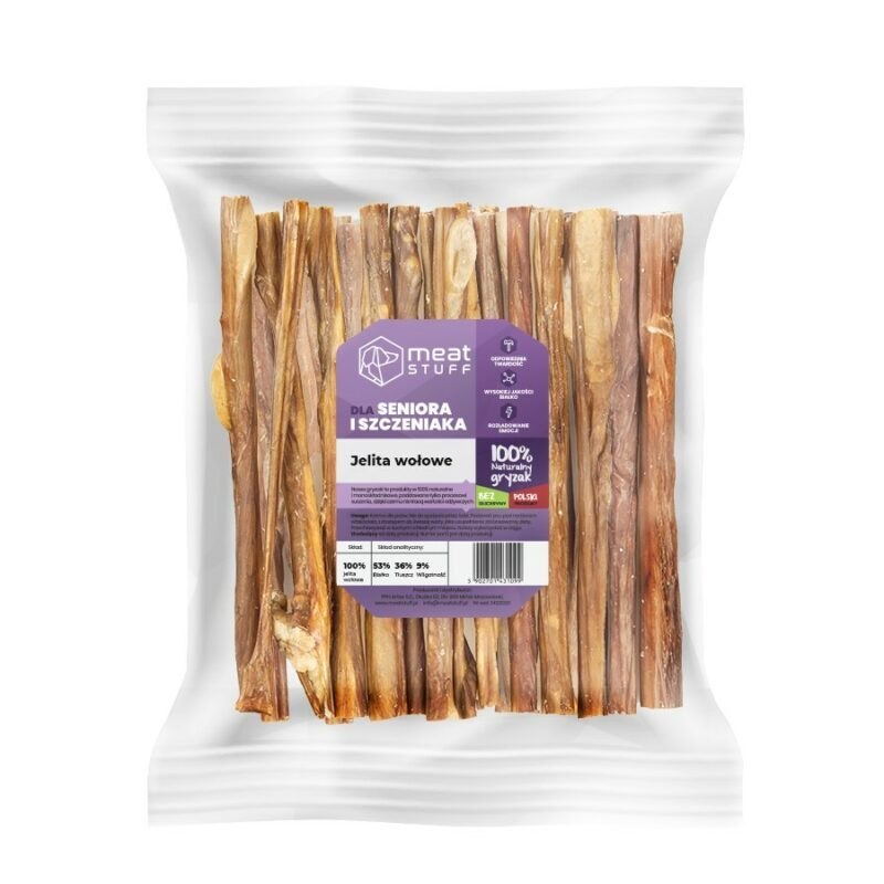 MEATSTUFF GRYZAK DLA PSA JELITO WOŁOWE 500G