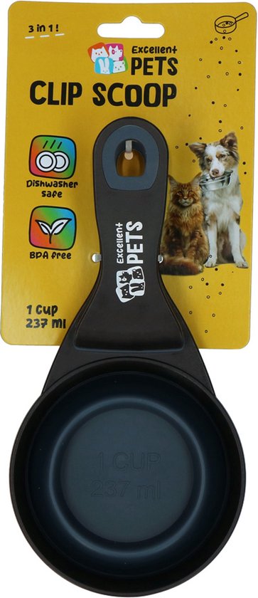 EXCELLENT PETS 3-IN-1 CLIP SCOOP 1 CUP