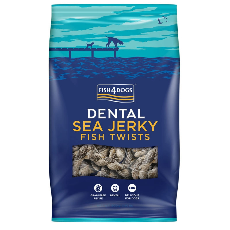 FISH4DOGS DENTAL SEA JERKY PRZYSMAKI DLA PSA FISH TWISTS 500G