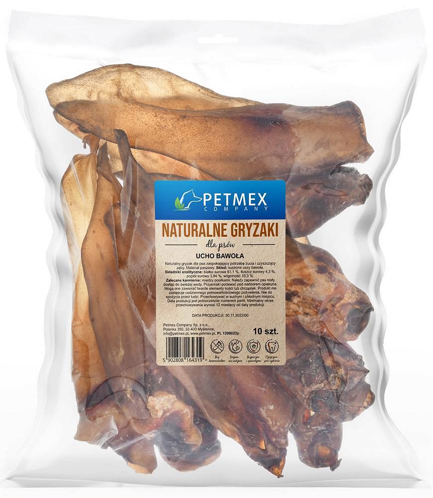 PETMEX UCHO BAWOŁA Z PIERŚCIENIEM 10SZT