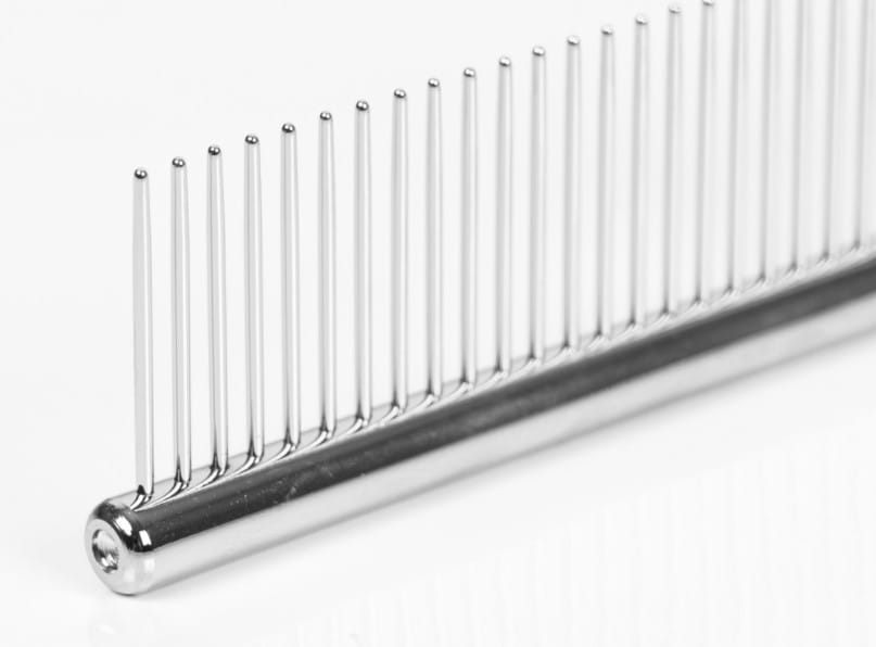 SHOW TECH PRO COMBI COMB GRZEBIEŃ METALOWY ROZSTAW ZĘBÓW PÓŁ NA PÓŁ DŁ. 11,5CM