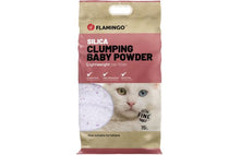 FLAMINGO ŻWIREK SILIKONOWY DLA KOTA O ZAPACHU BABY POWDER 15L