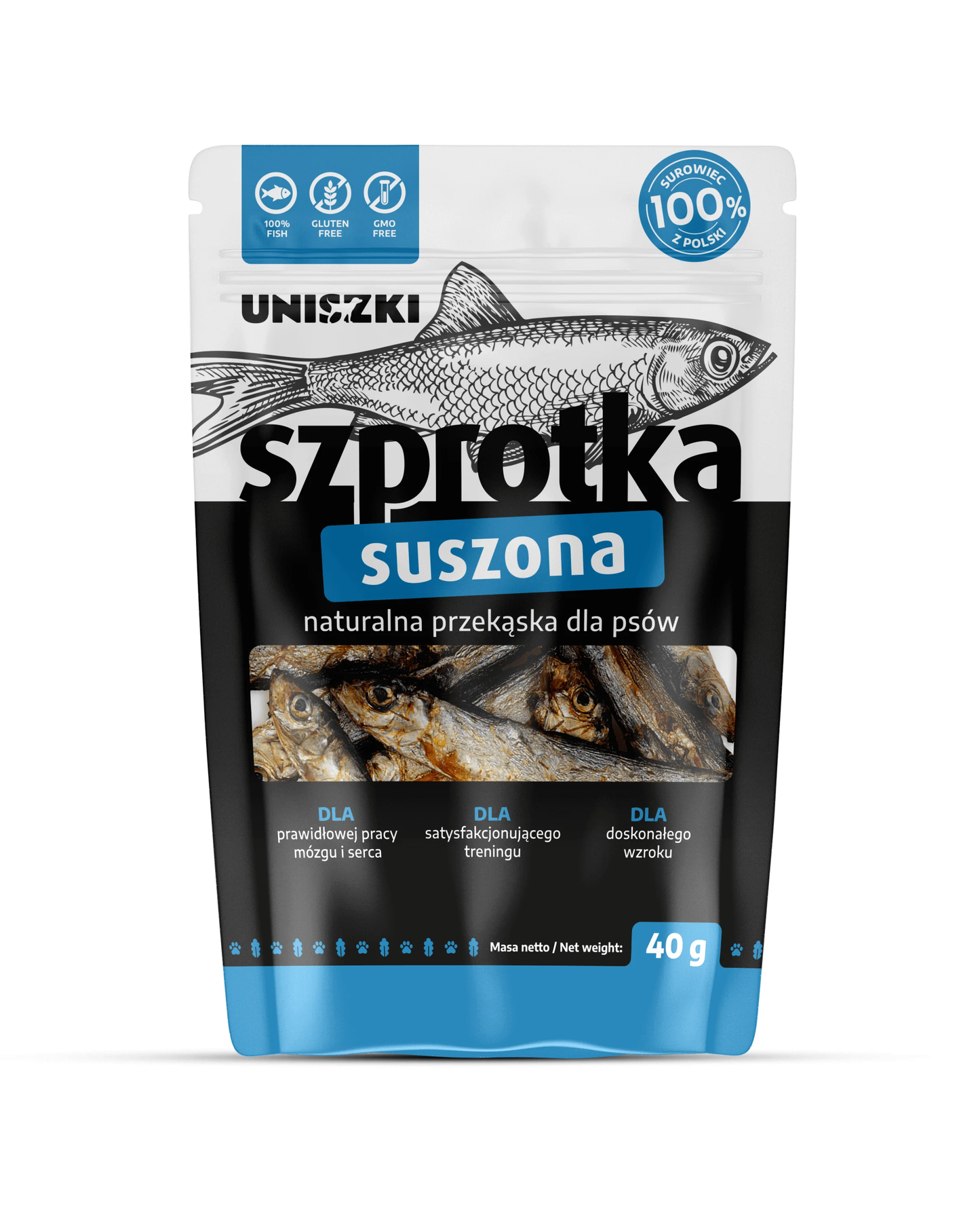 UNISZKI SZPROTKA SUSZONA 40G