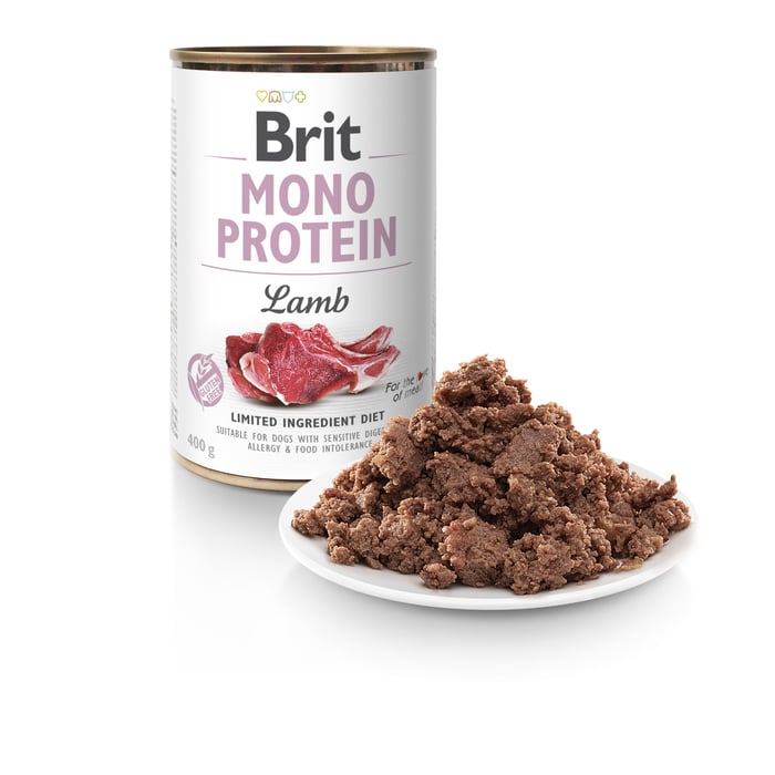 BRIT MONO MOKRA KARMA DLA PSA LAMB 400G