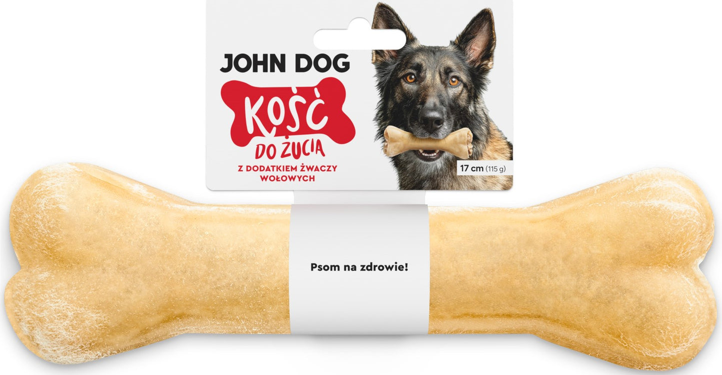 JOHN DOG KOŚĆ Z DODATKIEM ŻWACZY WOŁOWYCH 17CM