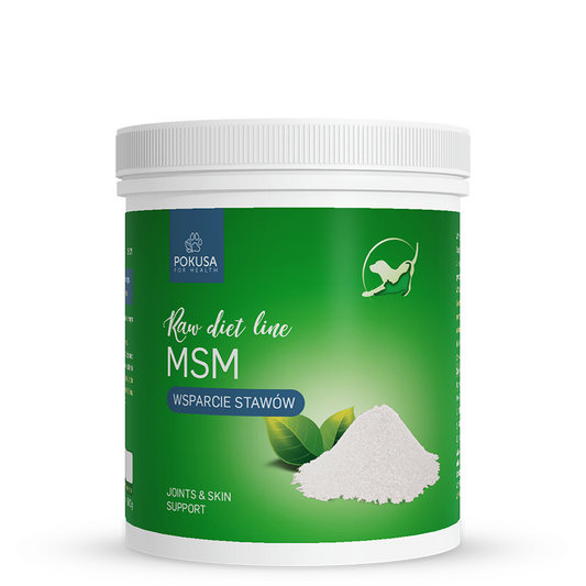POKUSA RAW DIET LINE MSM 300G - WSPARCIE STAWÓW, SKÓRY I SIERŚCI