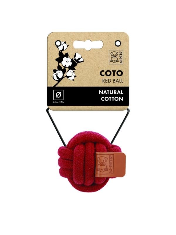 M-PETS ZABAWKA BAWEŁNIANA COTO BALL 6.5 CM