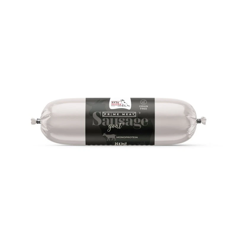 SYTA MICHA PRIME MEAT PRZYSMAKI DLA PSA KIEŁBASKA KOZA 80G