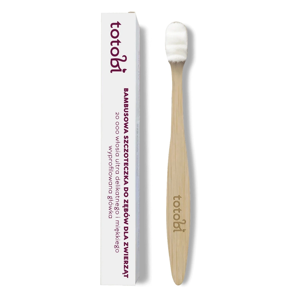 TOTOBI BAMBUSOWA SZCZOTECZKA Z WYPROFILOWANĄ GŁÓWKĄ I 20 000 NANO WŁÓKIEN