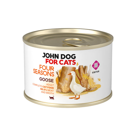 JOHN DOG FOR CATS FOUR SEASONS MOKRA KARMA KOT GĘŚ 185G