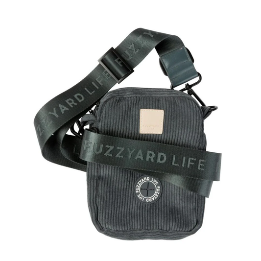 FUZZYARD CROSS BODY BAG SLATE GREY - SASZETKA NA PSISMAKI