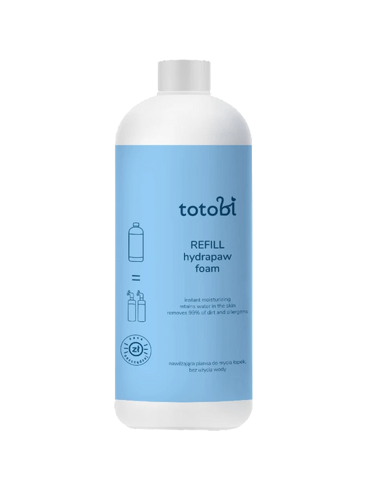 TOTOBI REFILL HYDRAPAW NAWILŻAJĄCA PIANKA DO MYCIA ŁAPEK BEZ UŻYCIA WODY 500ML
