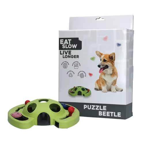 EAT SLOW LIVE LONGER PUZZLE BEETLE
