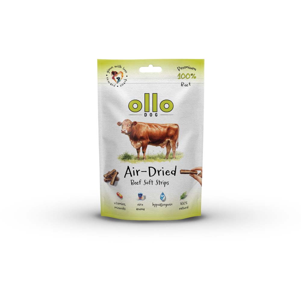 OLLO AIR DRIED PRZYSMAKI DLA PSA BEEF STRIPS 80G