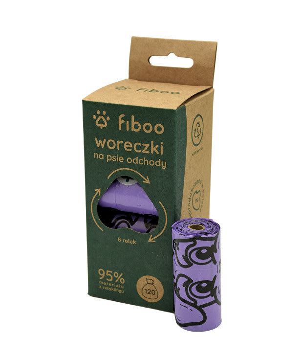 FIBOO WORECZKI NA PSIE ODCHODY 8 PAK 95% RECYKLAT