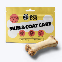 JOHN DOG KOŚĆ SKIN AND COAT 12CM