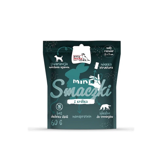 SYTA MICHA PRZYSMAKI DLA PSA MINI SMACZKI Z KRÓLIKA 60G